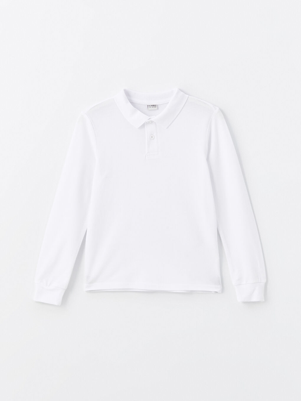 Beyaz Polo Yaka Basic Erkek Çocuk Tişört 2'li-2