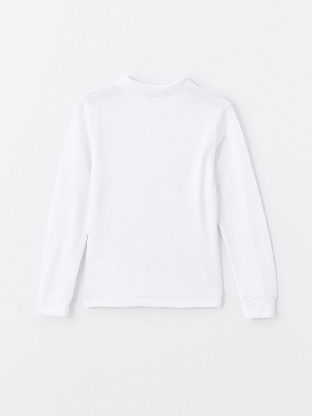 Beyaz Polo Yaka Basic Erkek Çocuk Tişört 2'li-4