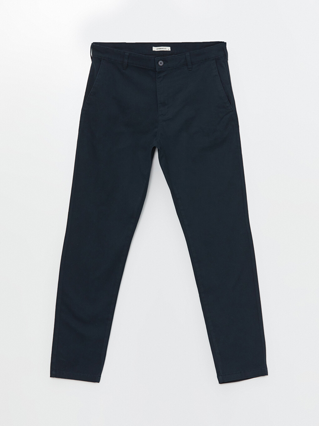 Lacivert Dar Kalıp Erkek Chino Pantolon-9
