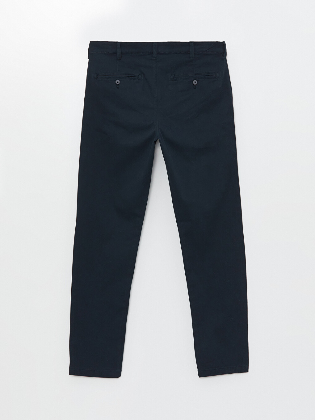 Lacivert Dar Kalıp Erkek Chino Pantolon-10