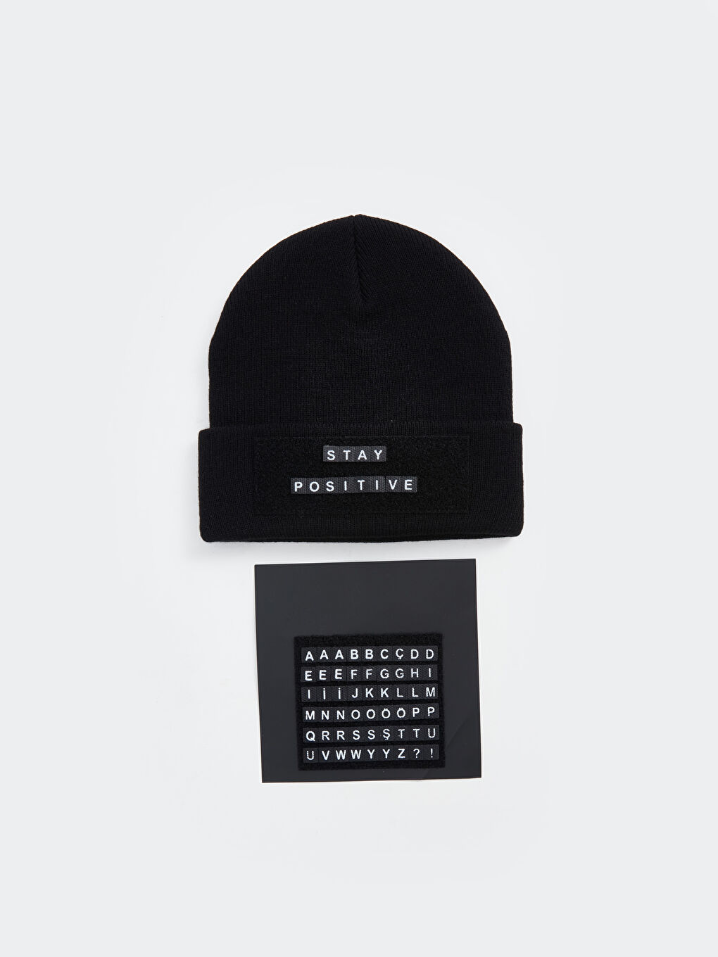 LCW ACCESSORIES Velcro Lapel Detail Men's Knitwear Beanie -W25195Z8-HUC