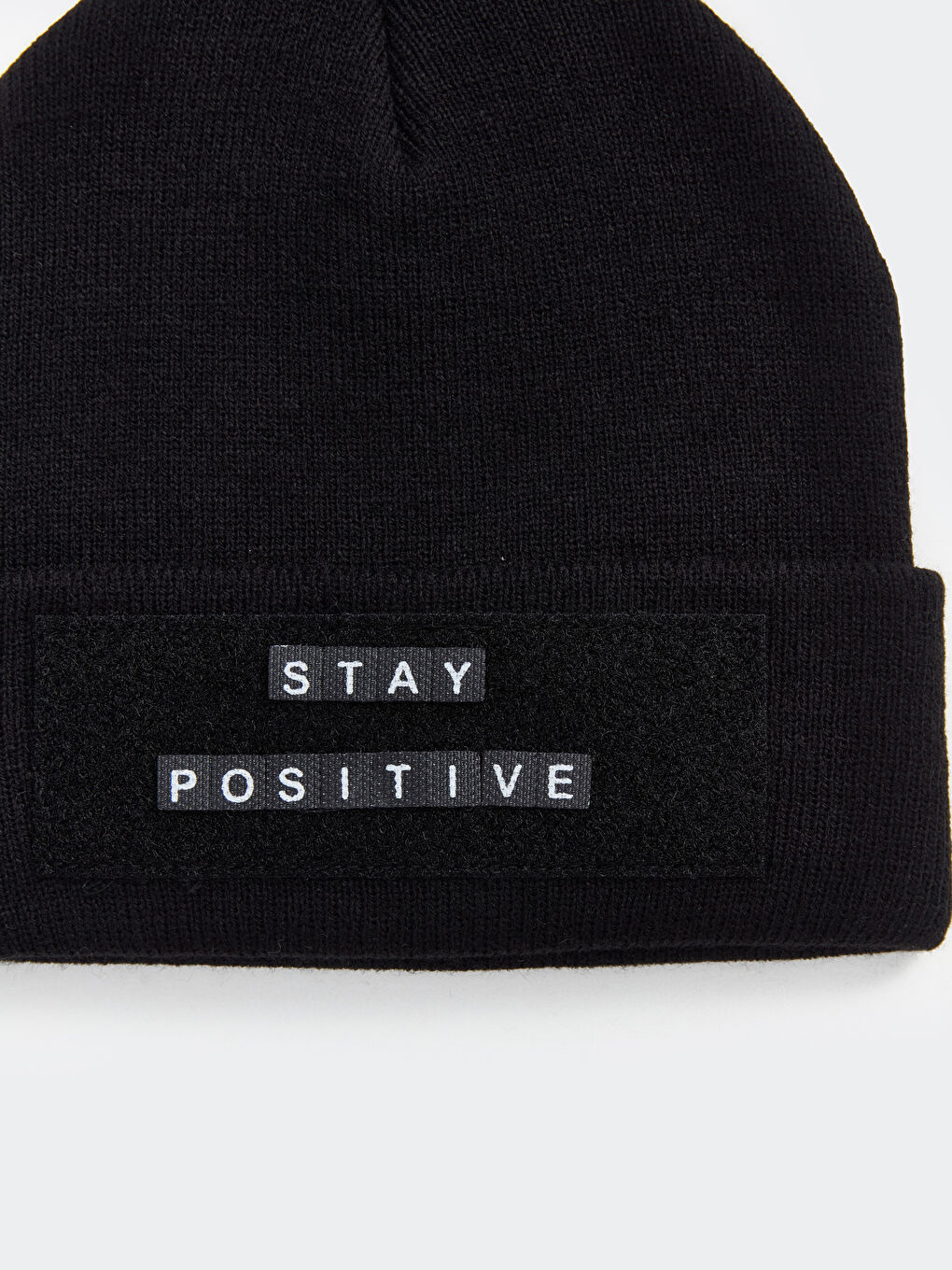 LCW ACCESSORIES Velcro Lapel Detail Men's Knitwear Beanie -W25195Z8-HUC