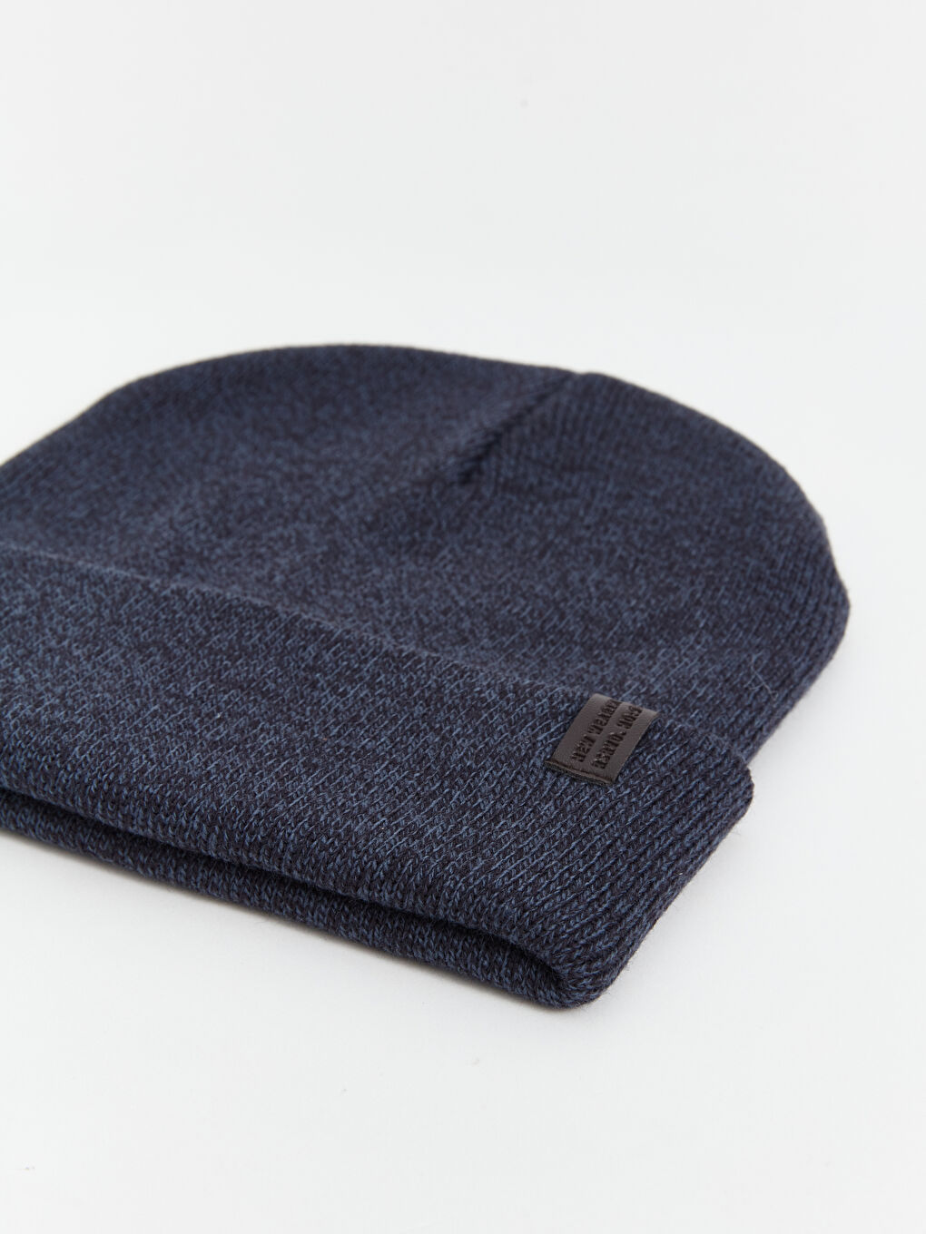 Lacivert Etiket Detaylı Erkek Bere-5