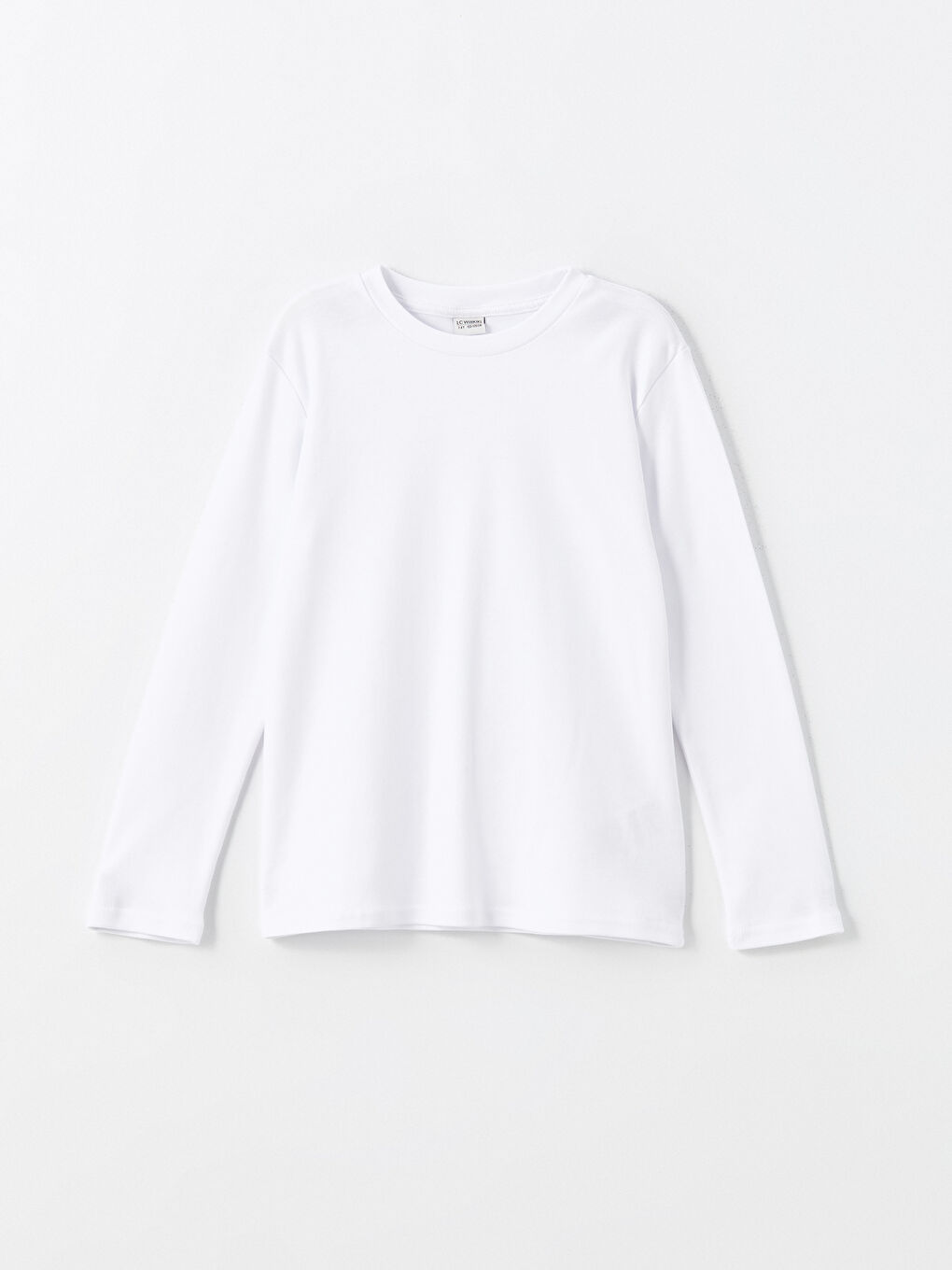 Majica sa okruglim izrezom, osnovna, dugih rukava, pamučna, za dečake