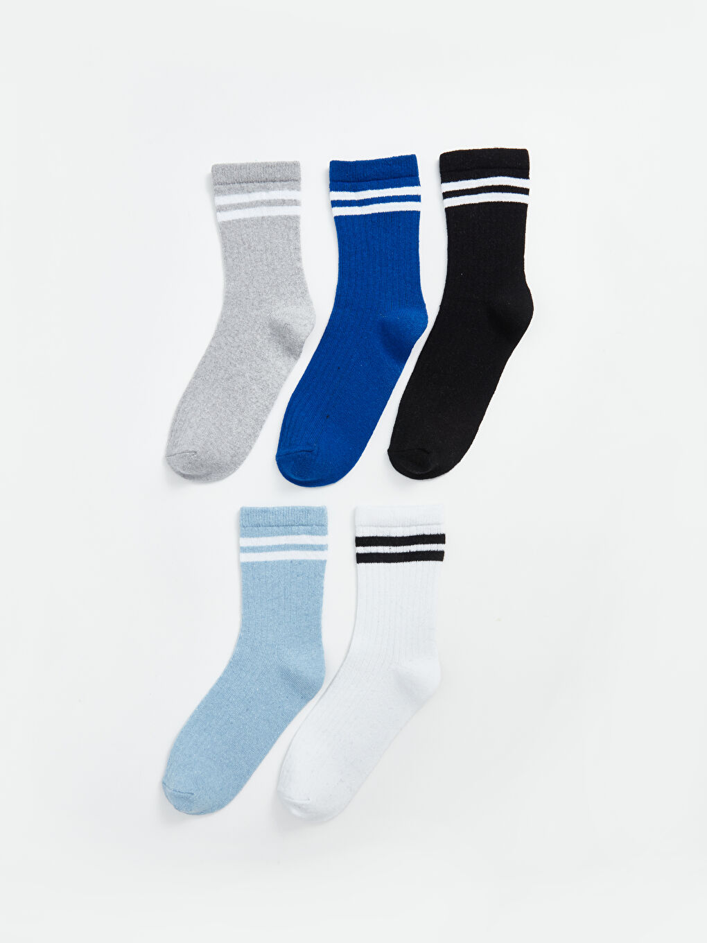 Striped Boys' Ankle Socks 5 Pack