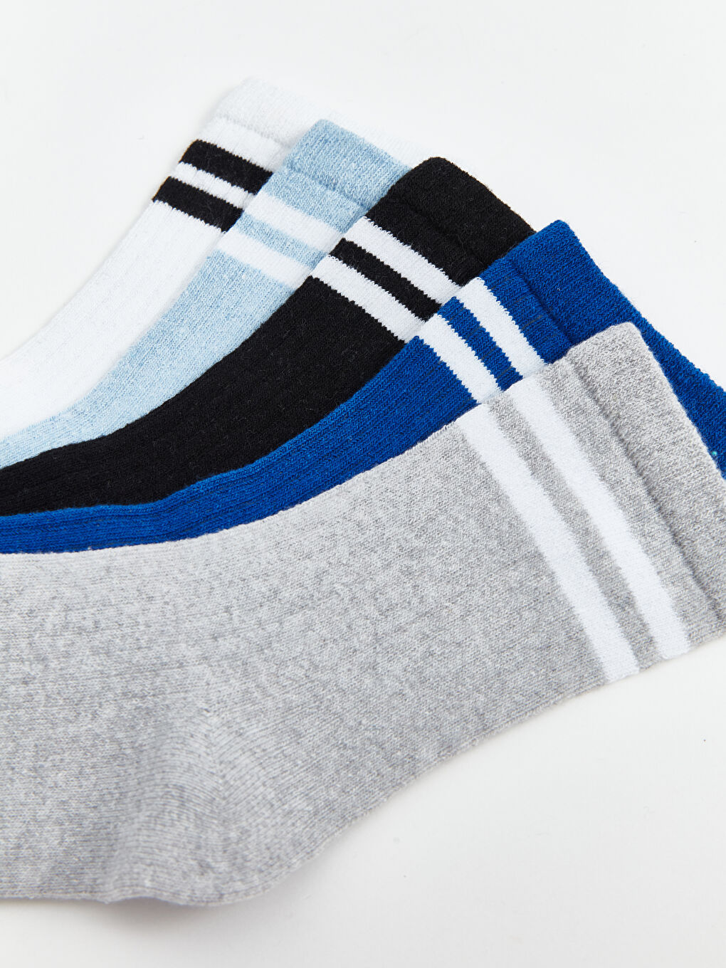 Striped Boys' Ankle Socks 5 Pack-2