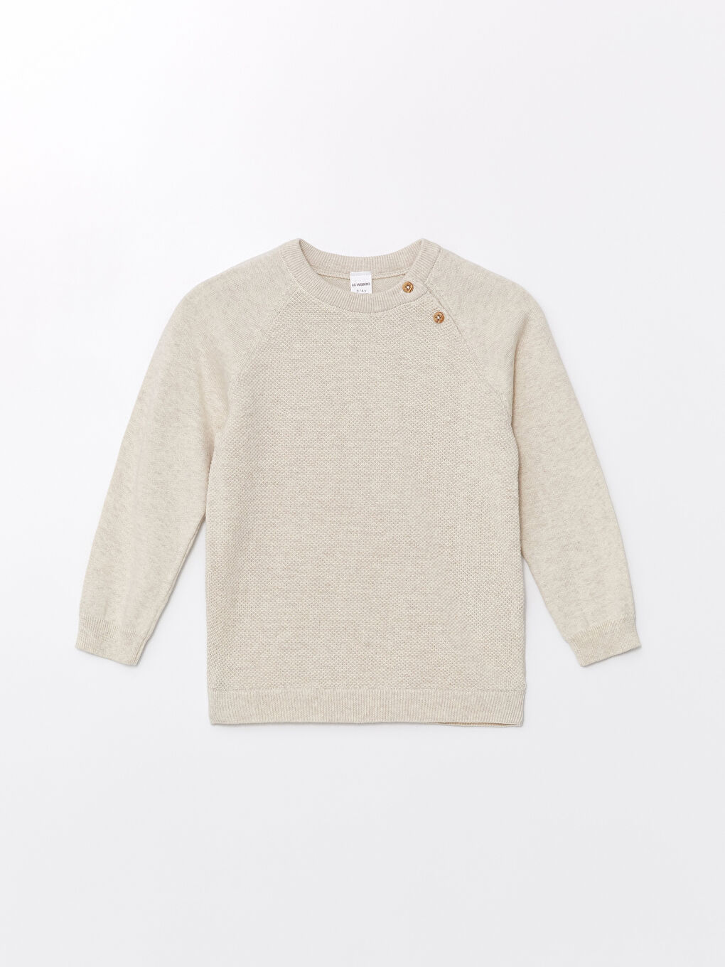LCW Kids Pull-over en Tricot à Col Rond et Manches Longues pour Garçons Bébé -W31441Z1-E4S