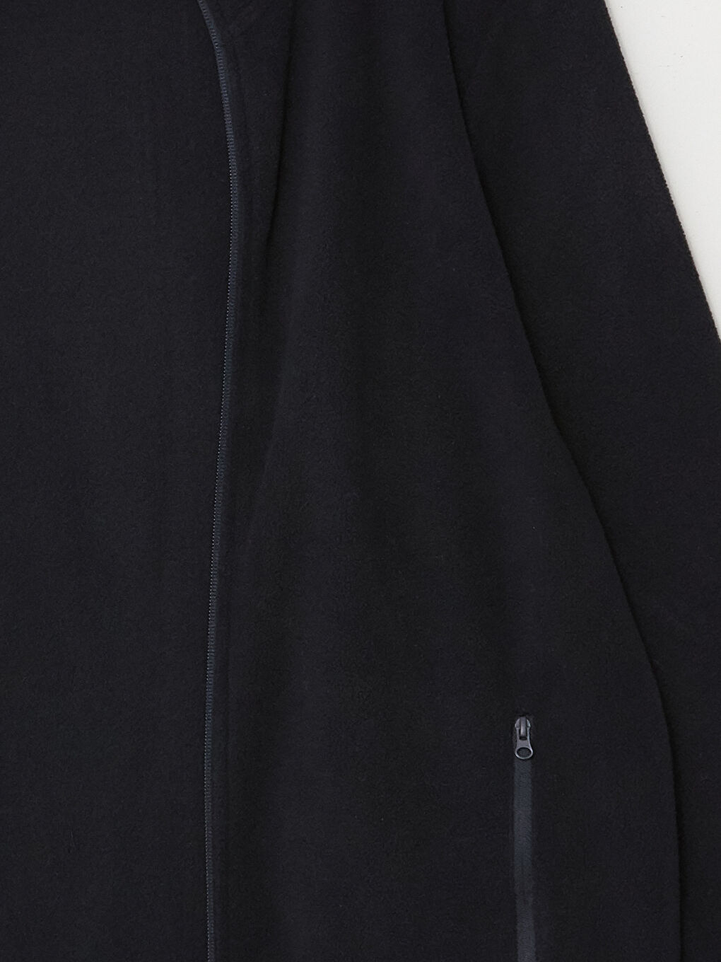 Funnel Neck Long Sleeve Men's Polar Cardigan-8