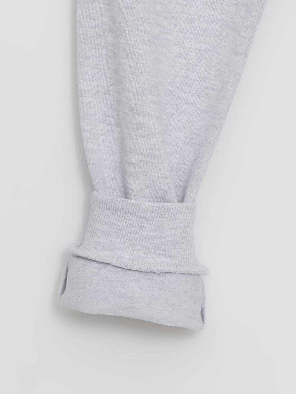 Gri Beli Lastikli Erkek Çocuk Jogger Eşofman Altı-1