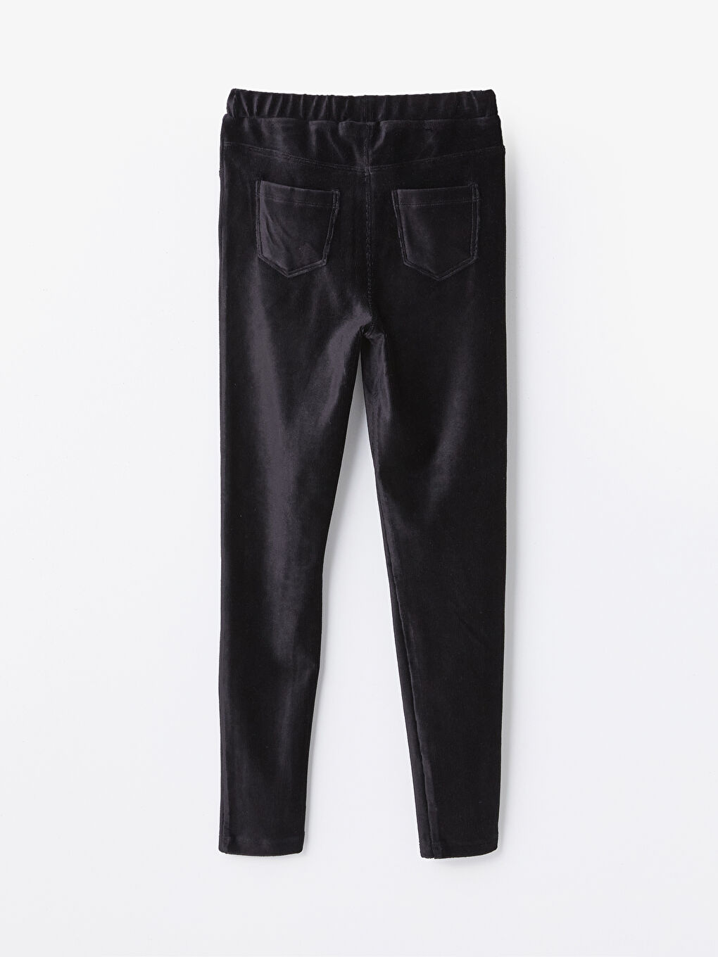 Elasticated Waist Velvet Girls' Leggings-3