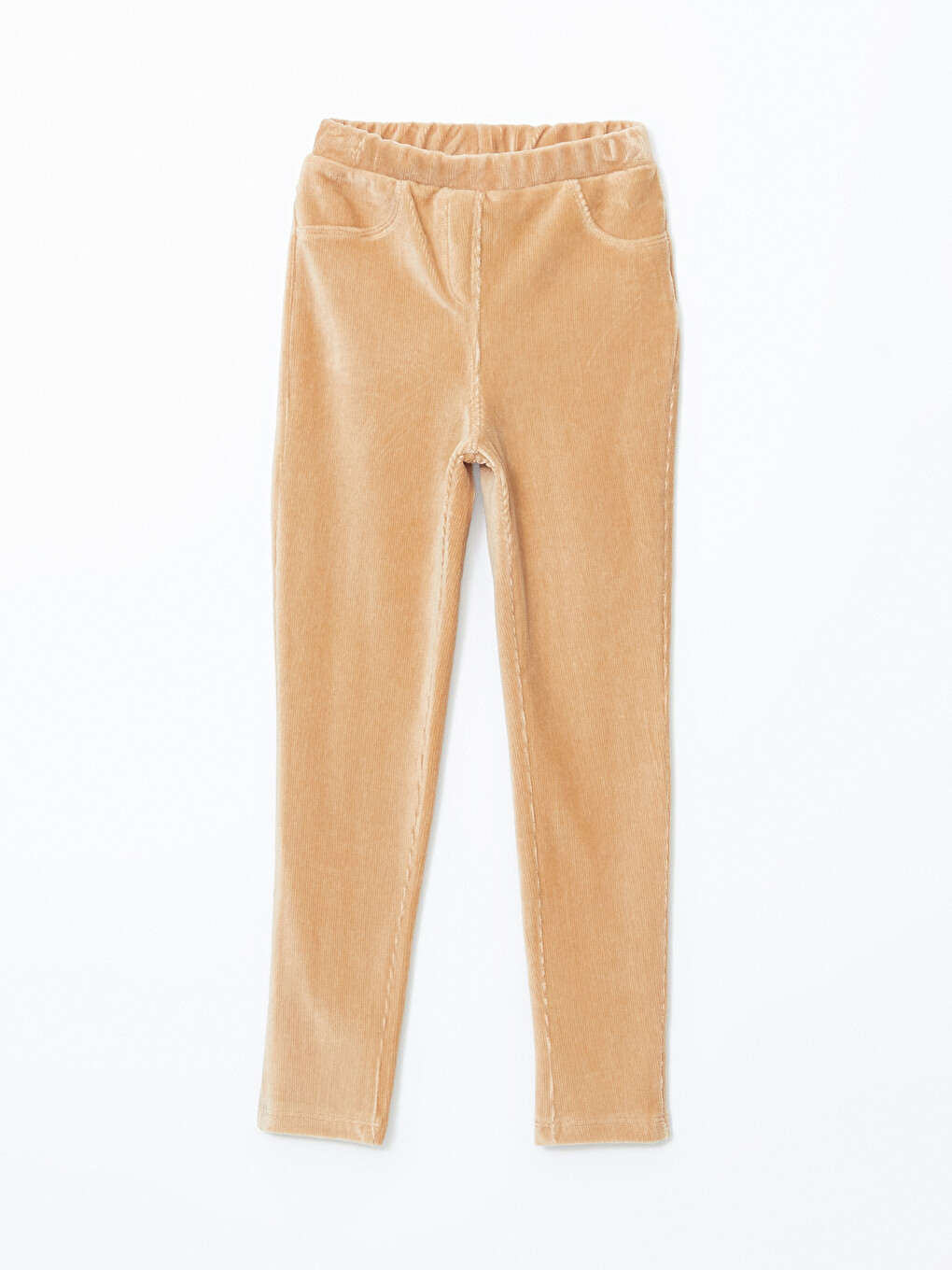 Elastic Waist Velvet Girls' Leggings