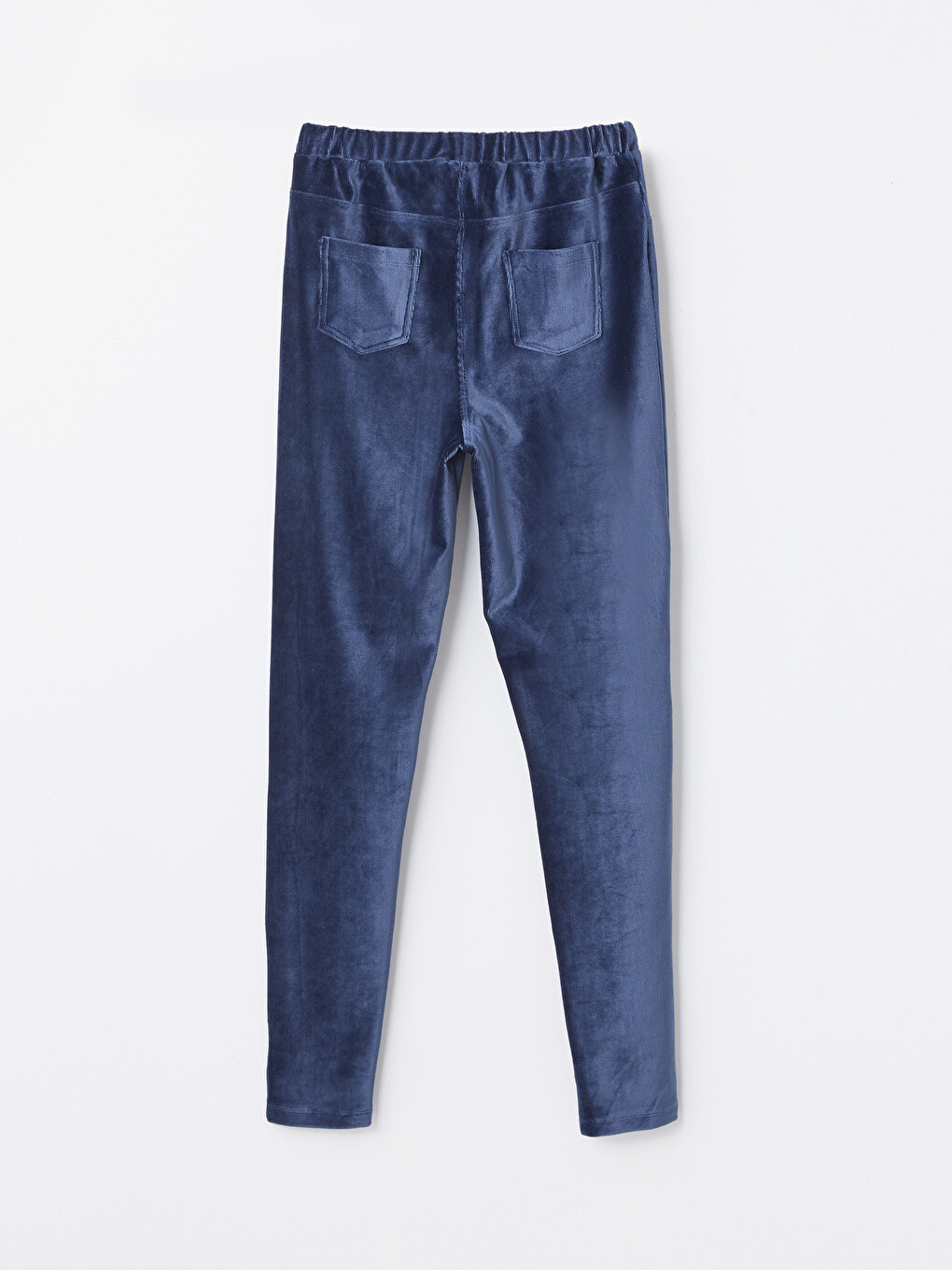 Elastic Waist Velvet Girls' Leggings-1