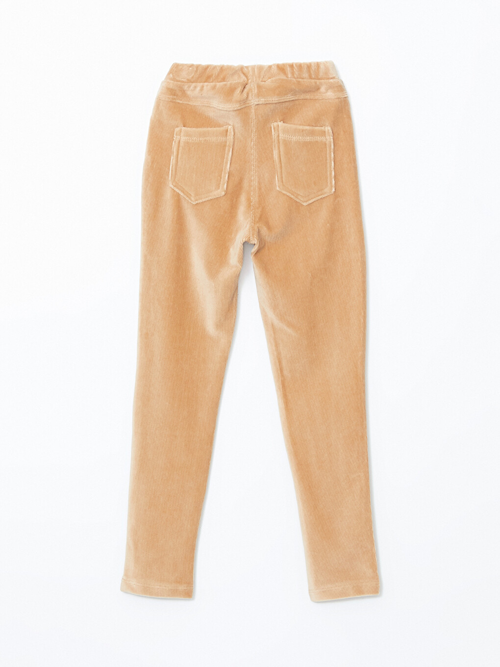 Elastic Waist Velvet Girls' Leggings-1