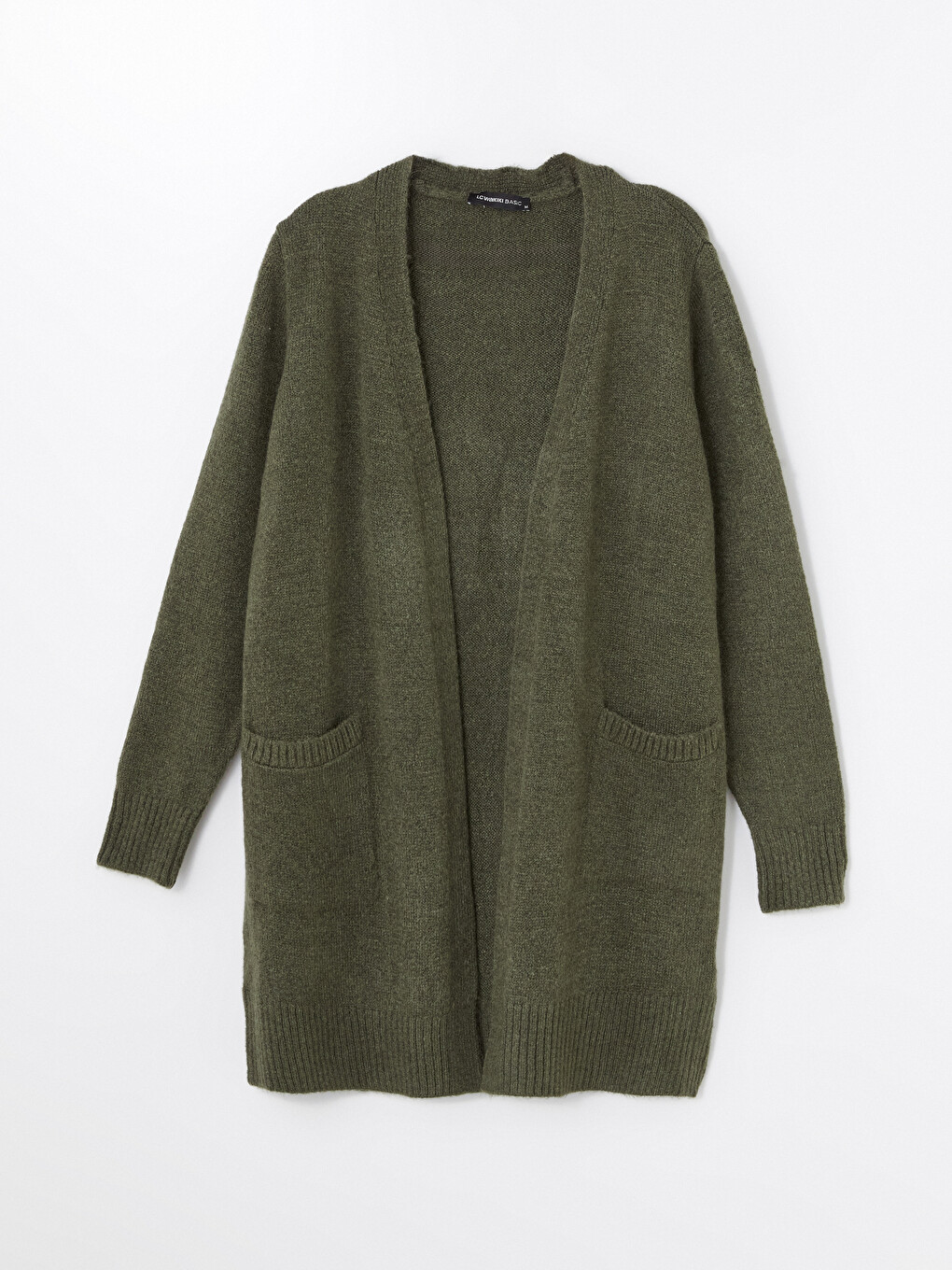 Shawl Collar Plain Long Sleeve Women's Knitwear Cardigan-4