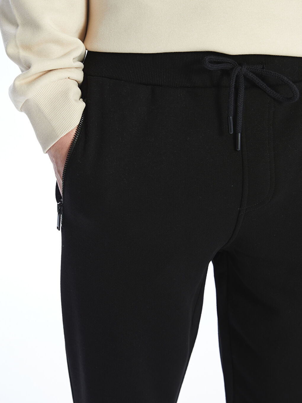 Siyah Slim Fit Erkek Jogger Eşofman Altı-3