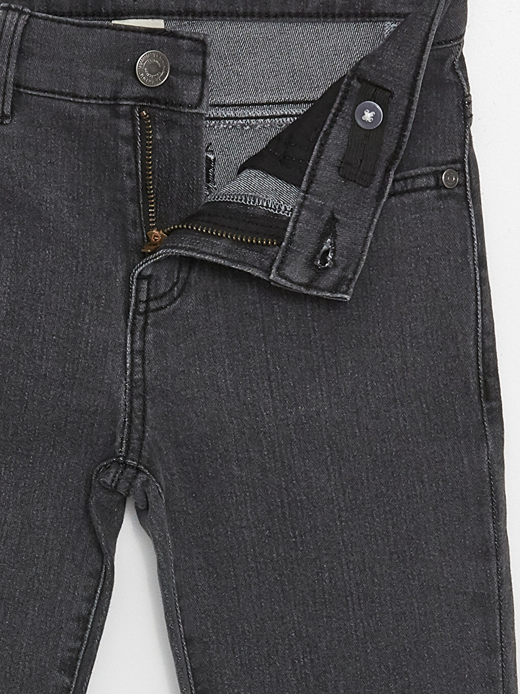 Adjustable Elastic Waist Boys' Jeans-3