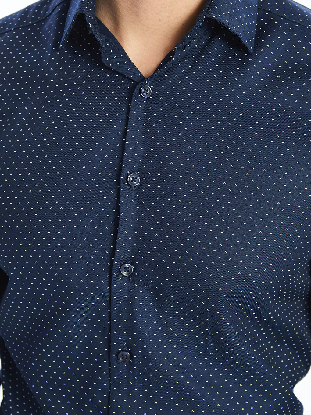 LCWAIKIKI Formal Slim Fit Long Sleeve Patterned Twill Men's Shirt -W33933Z8-LSJ
