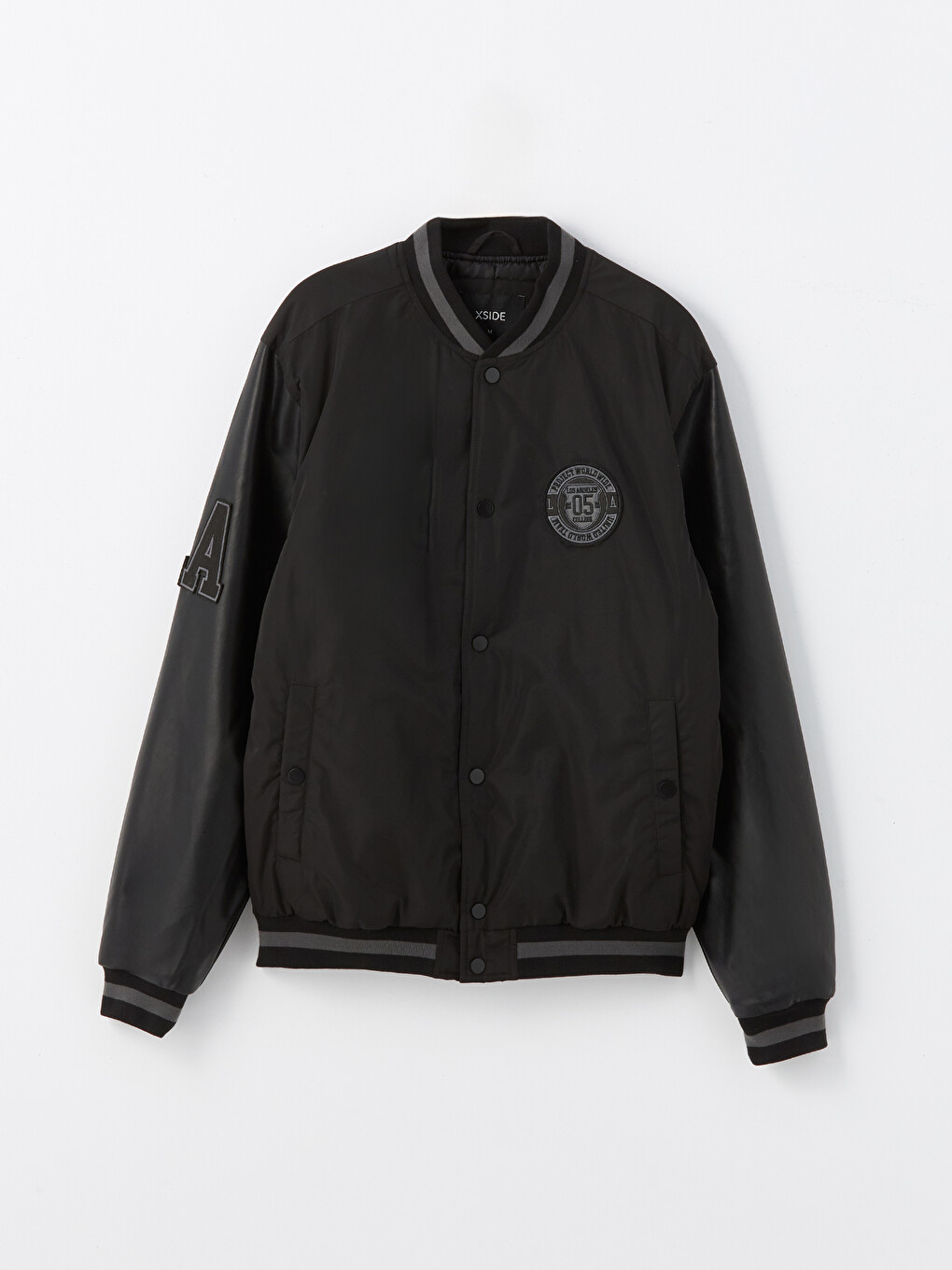 Manteau Pour Hommes À Col Université Coupe Régulière-5