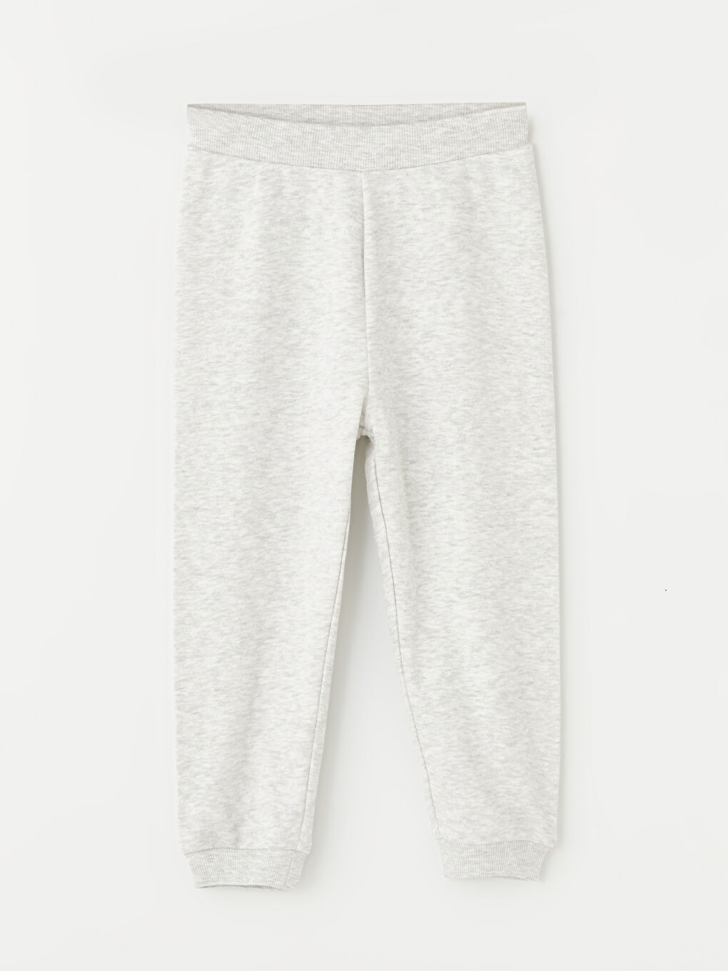 Gri Beli Lastikli Basic Kız Çocuk Jogger Eşofman Altı