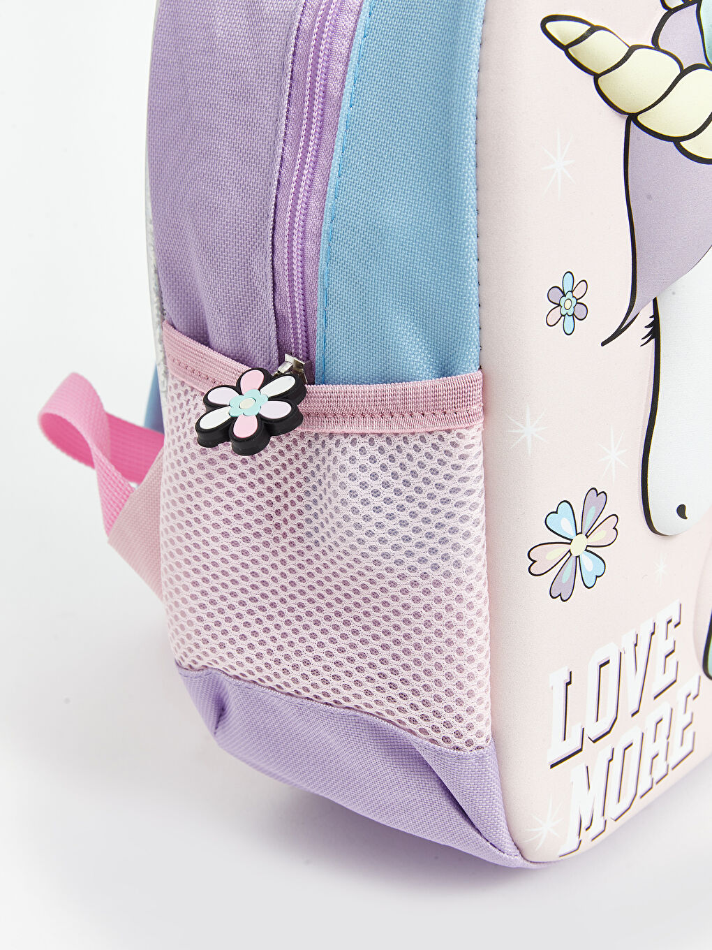 Pembe Baskılı Kız Çocuk Okul Çantası-3