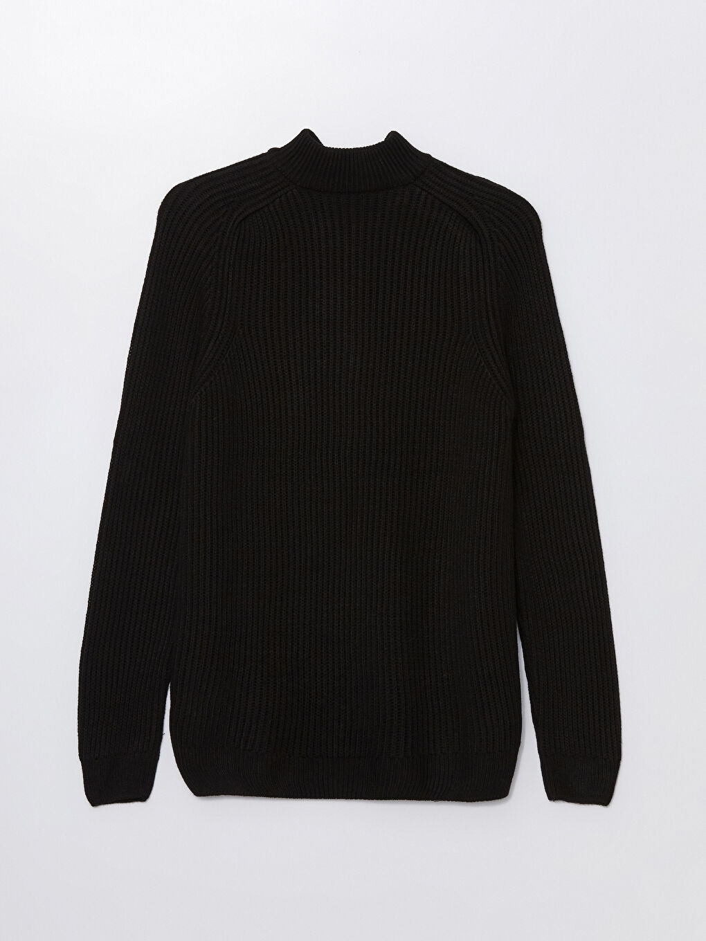 Funnel Neck Long Sleeve Men's Knitwear Sweater-8