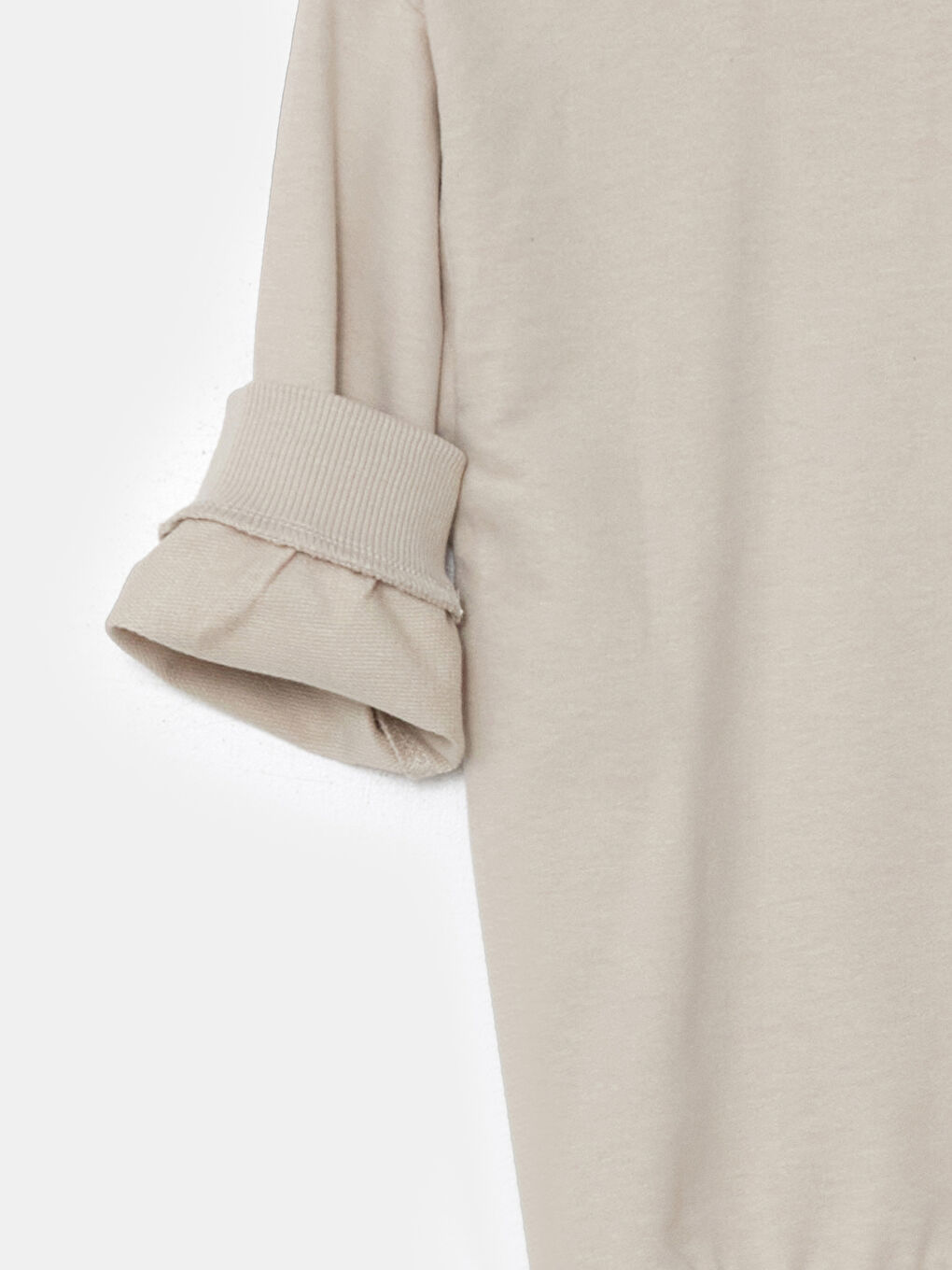 Gri Bisiklet Yaka Uzun Kollu Baskılı Erkek Bebek Sweatshirt ve Eşofman Alt 2'li Takım-10