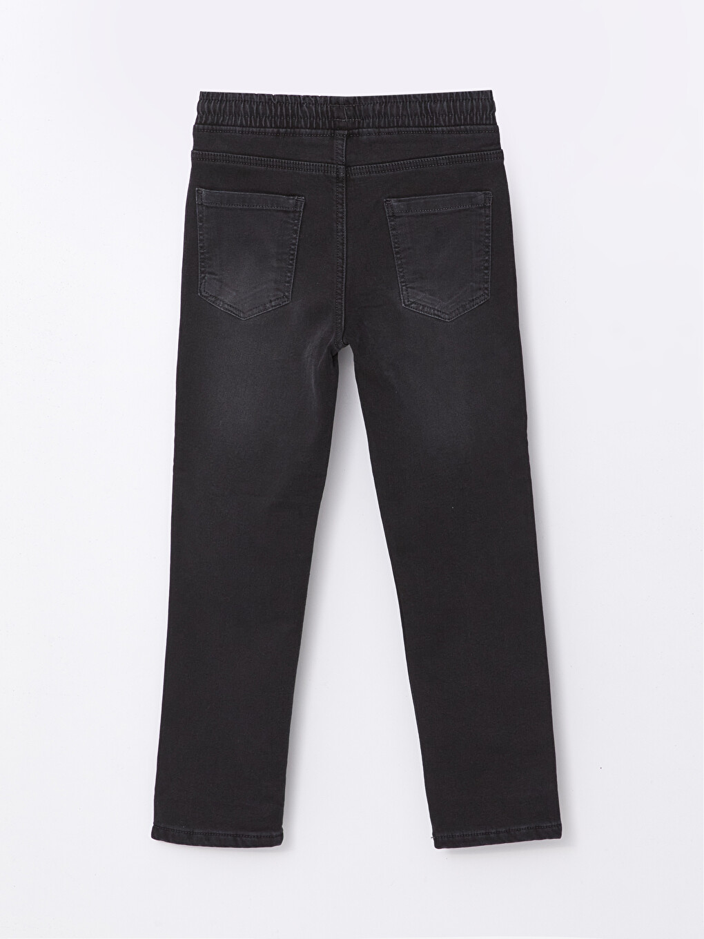 Elastic Waist Regular Fit Polar Lined Baby Boy Jeans-1