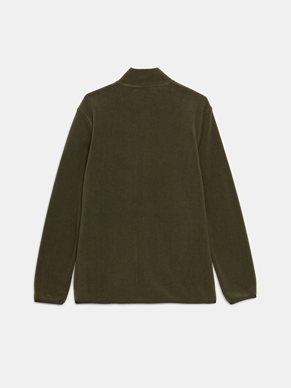 Funnel Neck Long Sleeve Men's Polar Cardigan-5