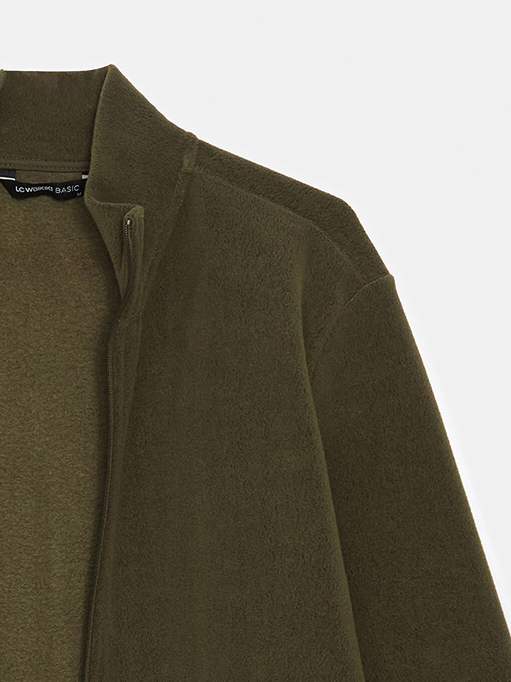 Funnel Neck Long Sleeve Men's Polar Cardigan-6
