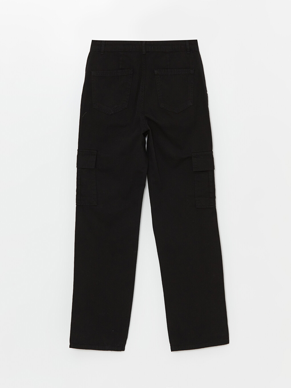 Standard Fit Gabardine Women's Cargo Trousers-5