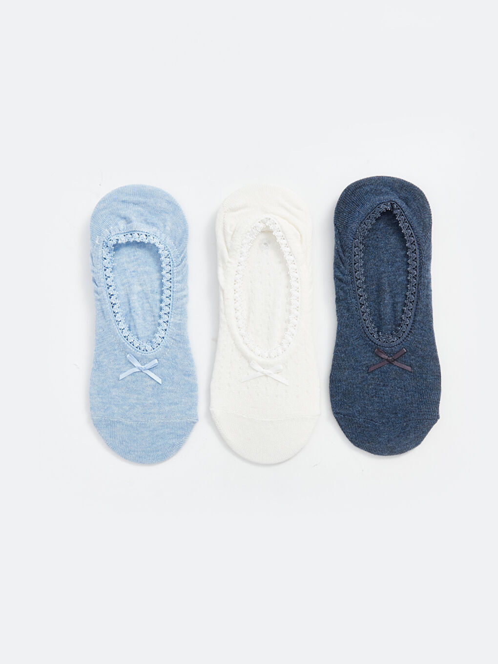 Women's Plain Invisible Socks 3-packs -S4BA50Z8-L8Y