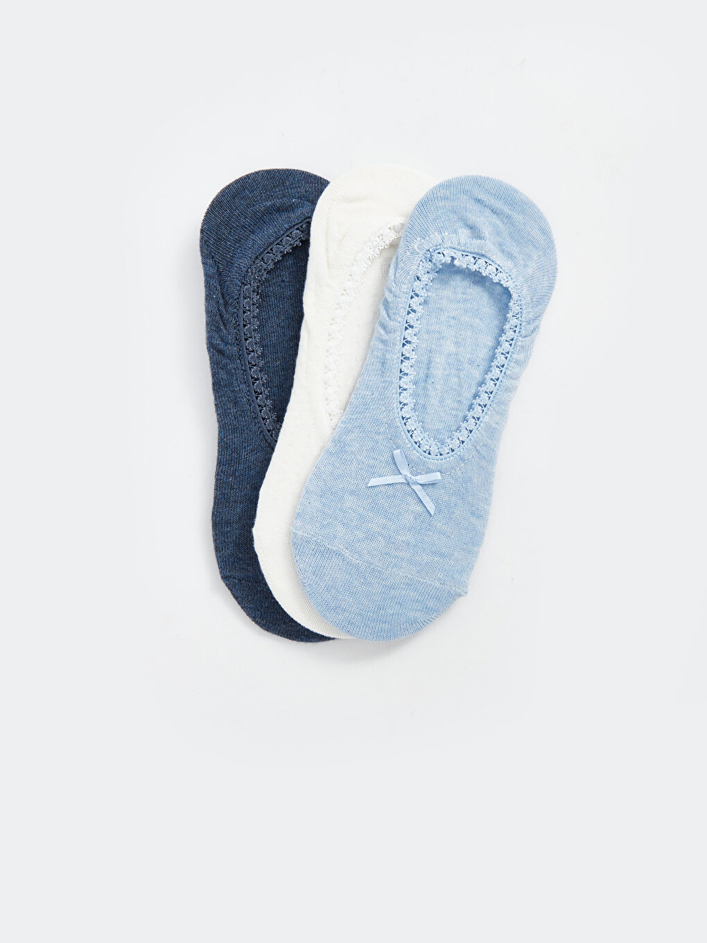Women's Plain Invisible Socks 3-packs -S4BA50Z8-L8Y