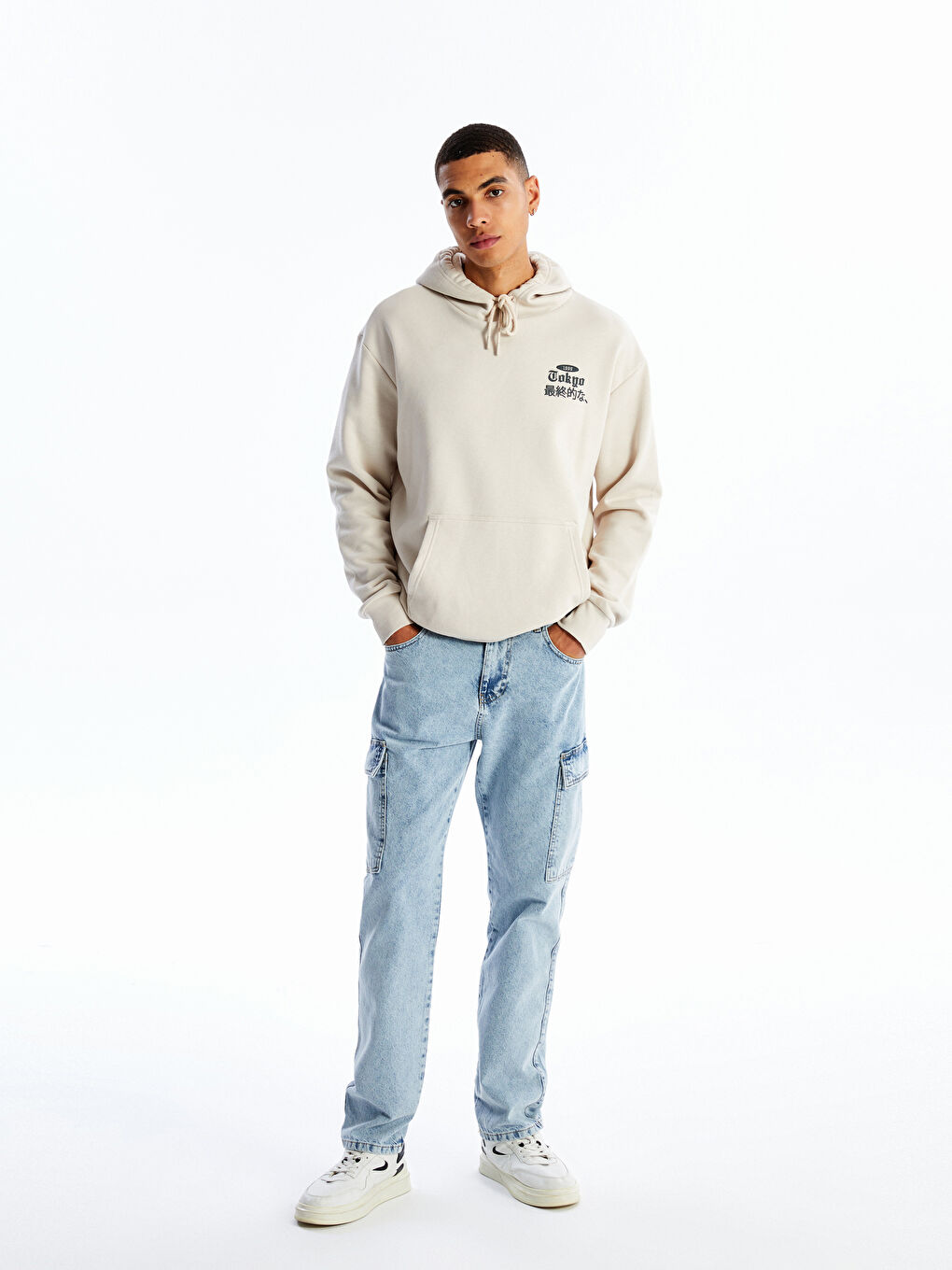 LCW Jeans 700 Straight Fit Men's Cargo Jeans -S4EC91Z8-311