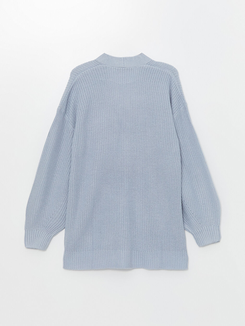 Кардиган из трикотажа с V-образным вырезом, оверсайз, для женщин-5