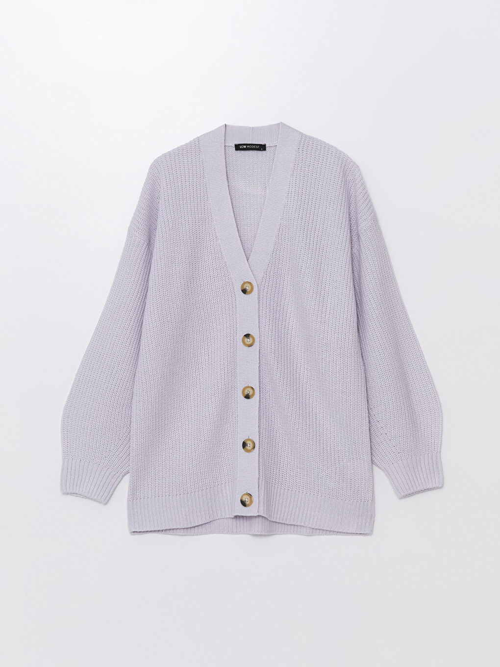 Cardigan en Tricot Oversize pour Femmes à Encolure en V-5