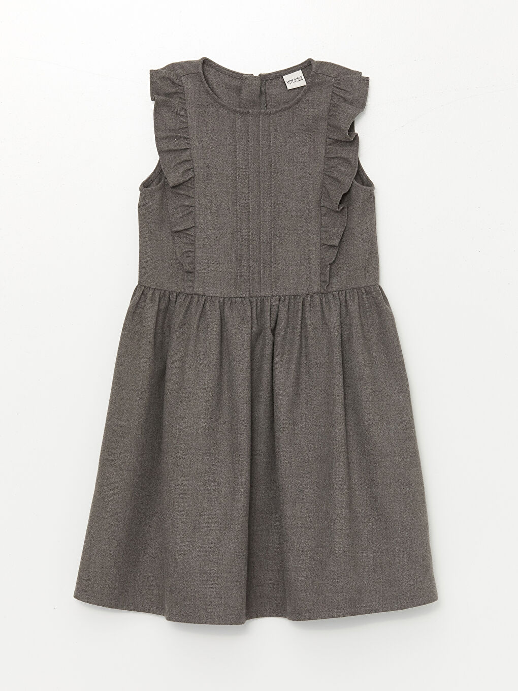 Crew Neck Girls' Dress