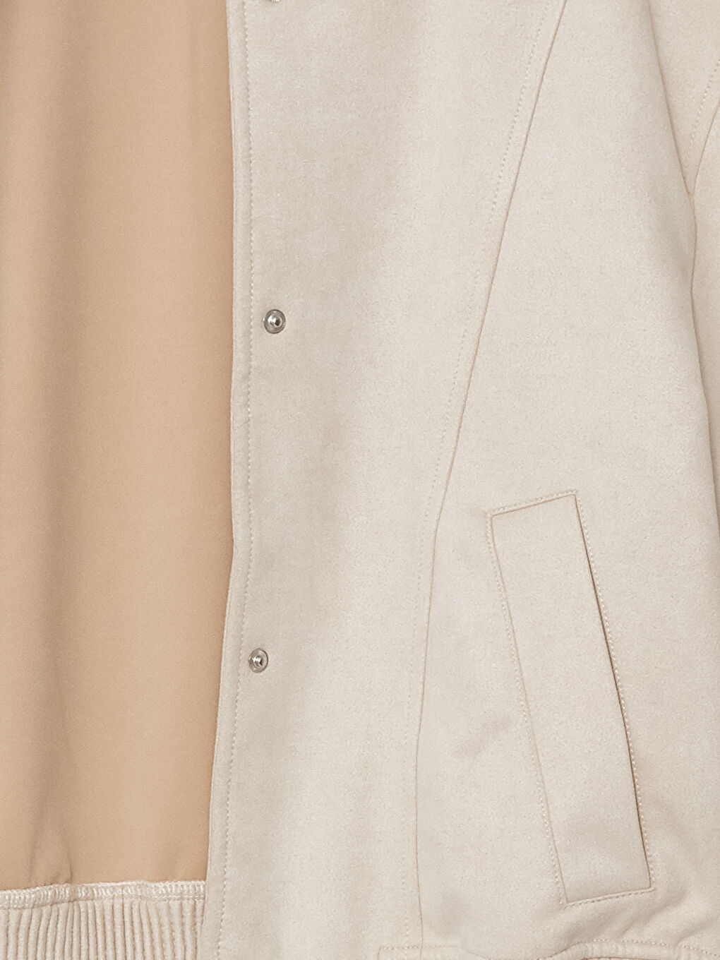 جاكيت بومبر نسائي من جلد سويدي صناعي بياقة كلية-6