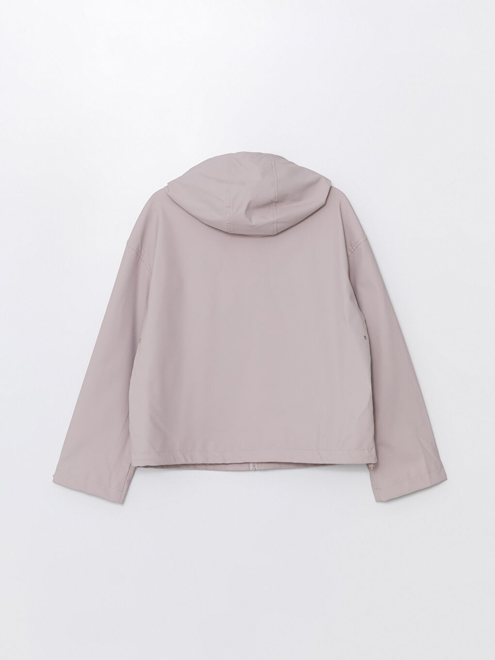 LCW Vision Women's Hooded Plain Raincoat -W40068Z8-SB5