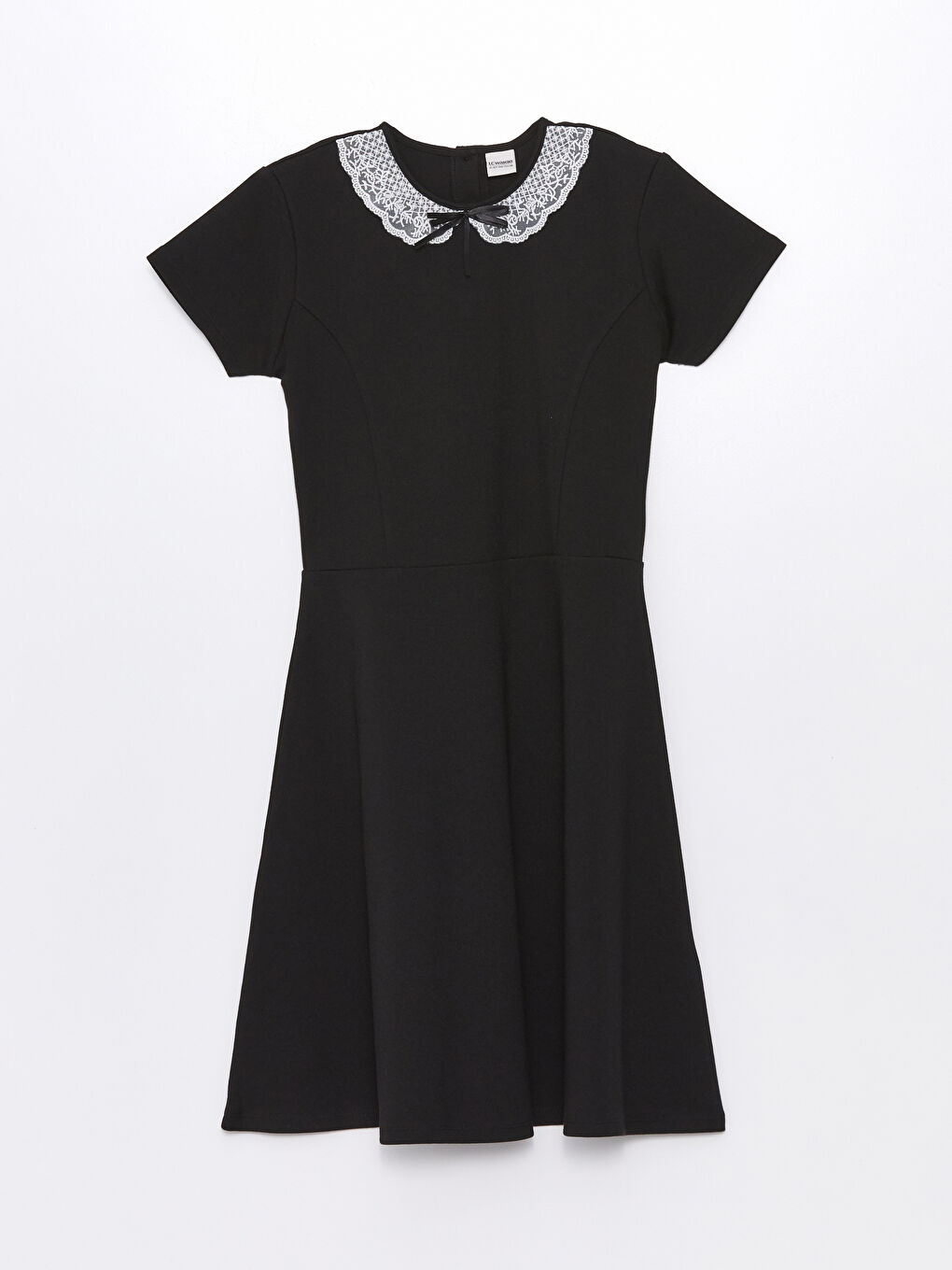 LCW Kids Peter Pan Collar Girls' Dress -W40088Z4-CVL