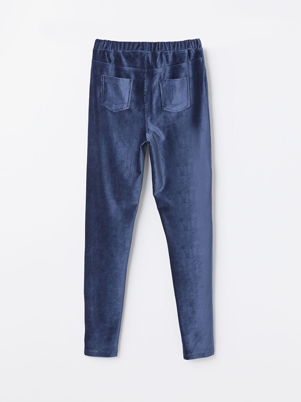 LCW Kids Elasticated Waist Velvet Girls' Leggings -W40101Z4-HRC