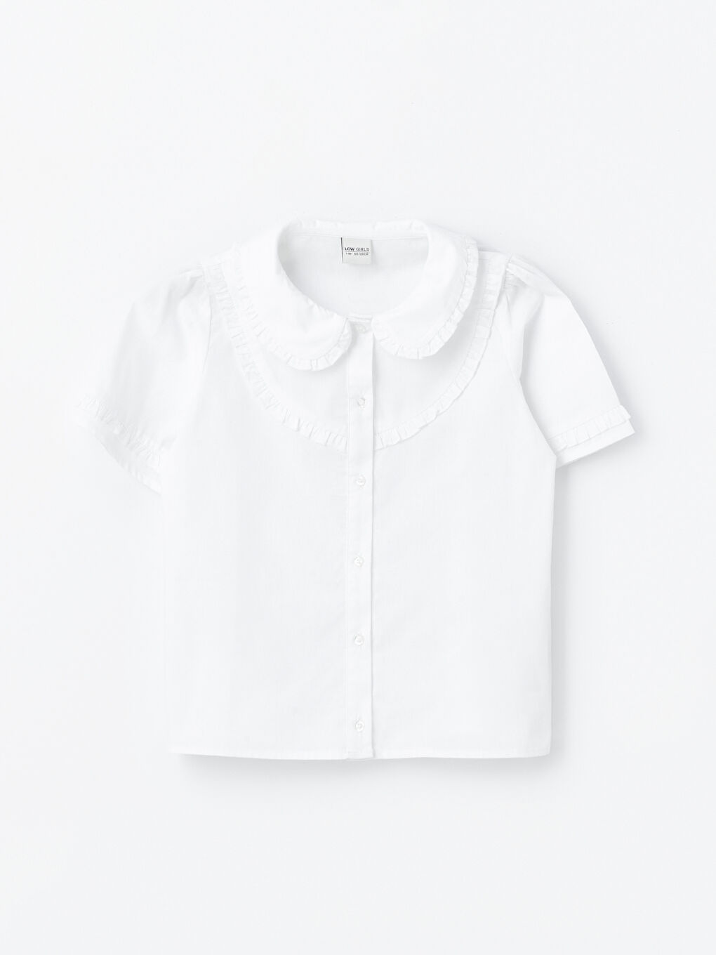 LCW Kids Girls' Short Sleeve Shirt -W40130Z4-Q6K