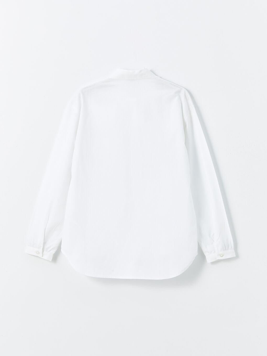 Basic Uzun Kollu Kız Çocuk Gömlek-1