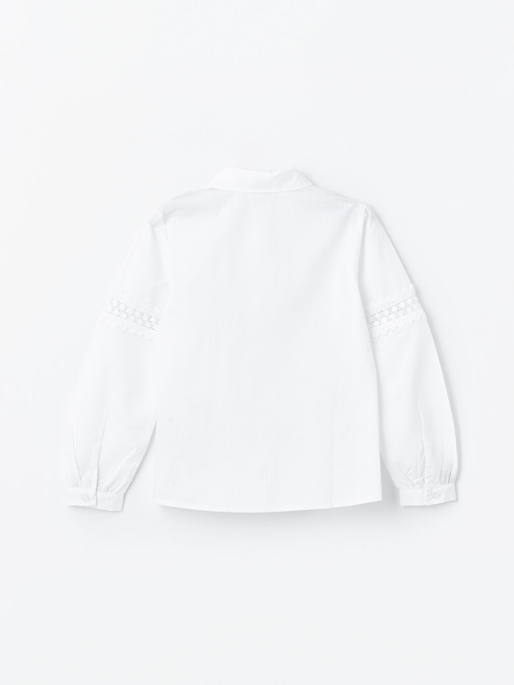 LCW Kids Lace Detailed Long Sleeve Girls' Shirt -W40134Z4-Q6K