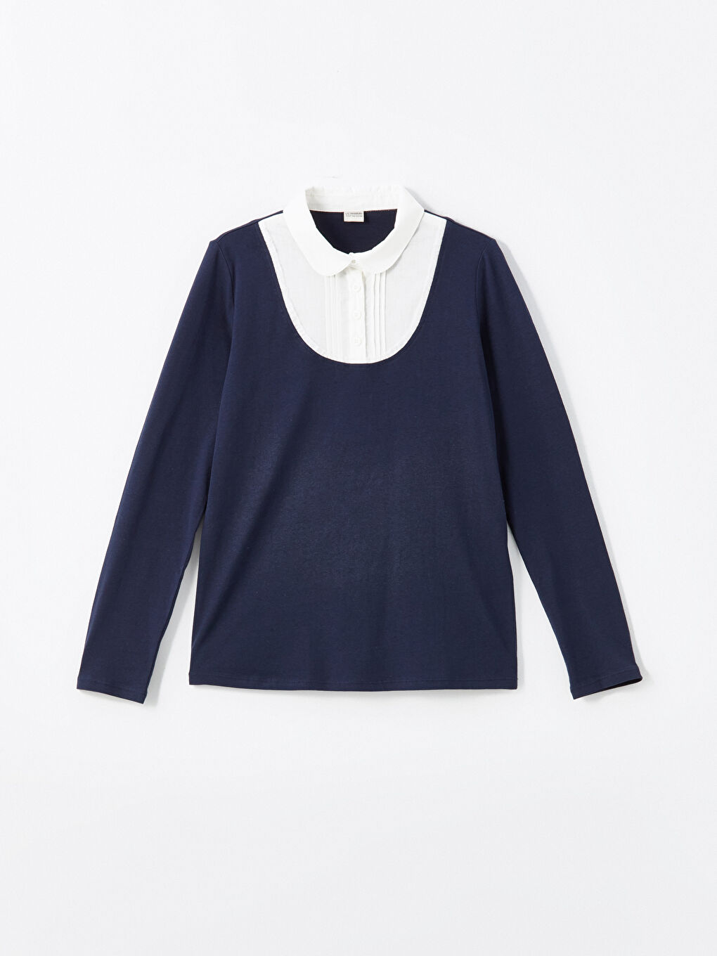 LCW Kids Бебешка Тениска С Яка За Момиче -W40150Z4-HRC
