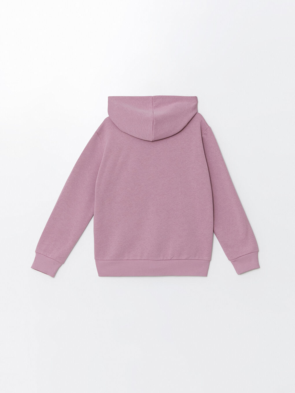 LCW Kids Mat Lila Uzun Kollu Kız Çocuk Kalın Fermuarlı Sweatshirt - 2