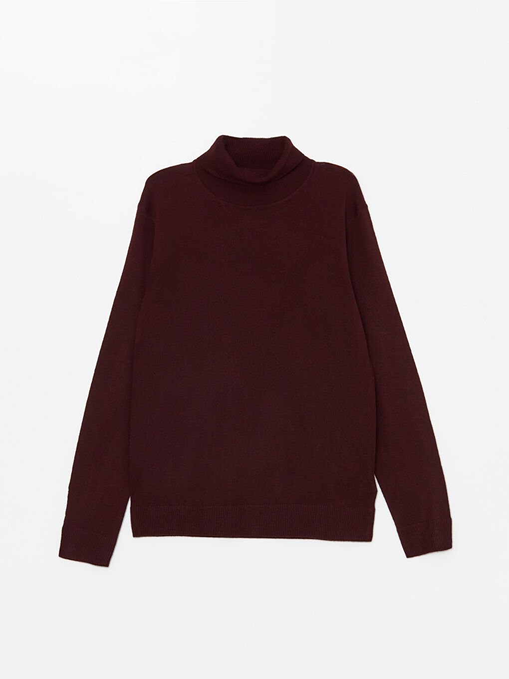 ерлерге арналған биік жағалы ұзын жең трикотаж жемпір-4