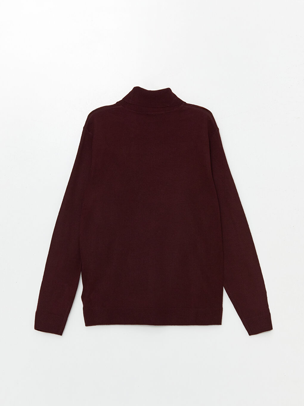 ерлерге арналған биік жағалы ұзын жең трикотаж жемпір-5