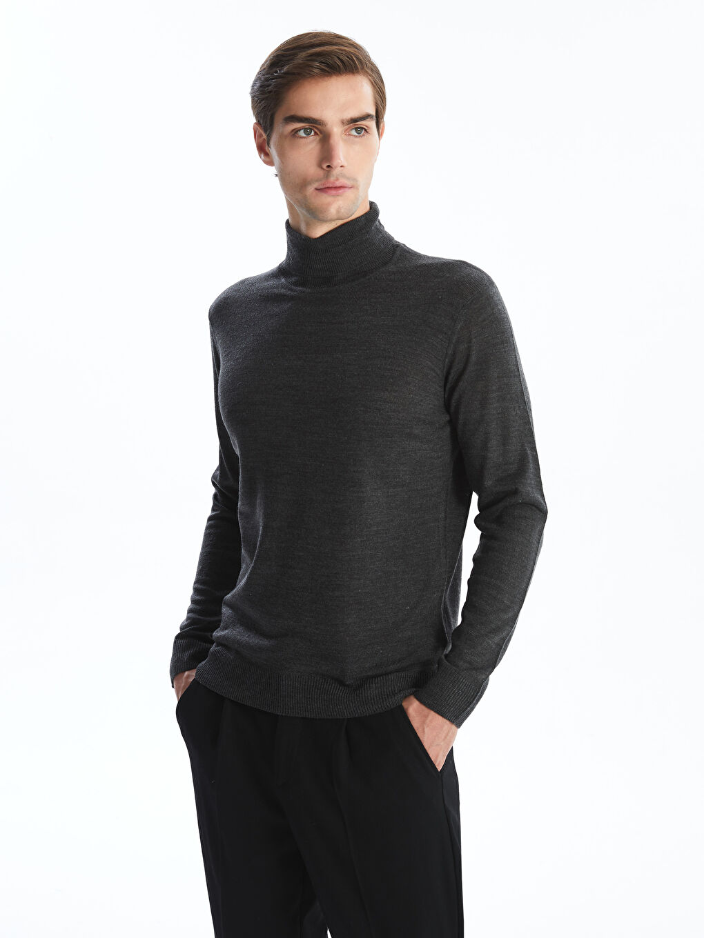 LCW Vision Rollkragen Langarm Herren Strickpullover -W40188Z8-L8N