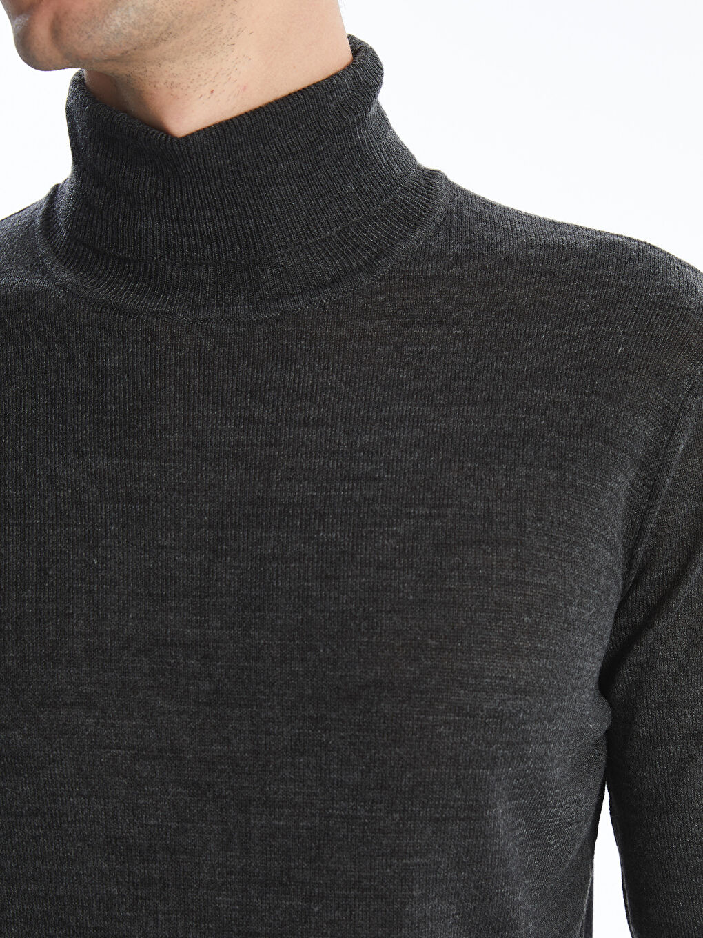 LCW Vision Rollkragen Langarm Herren Strickpullover -W40188Z8-L8N