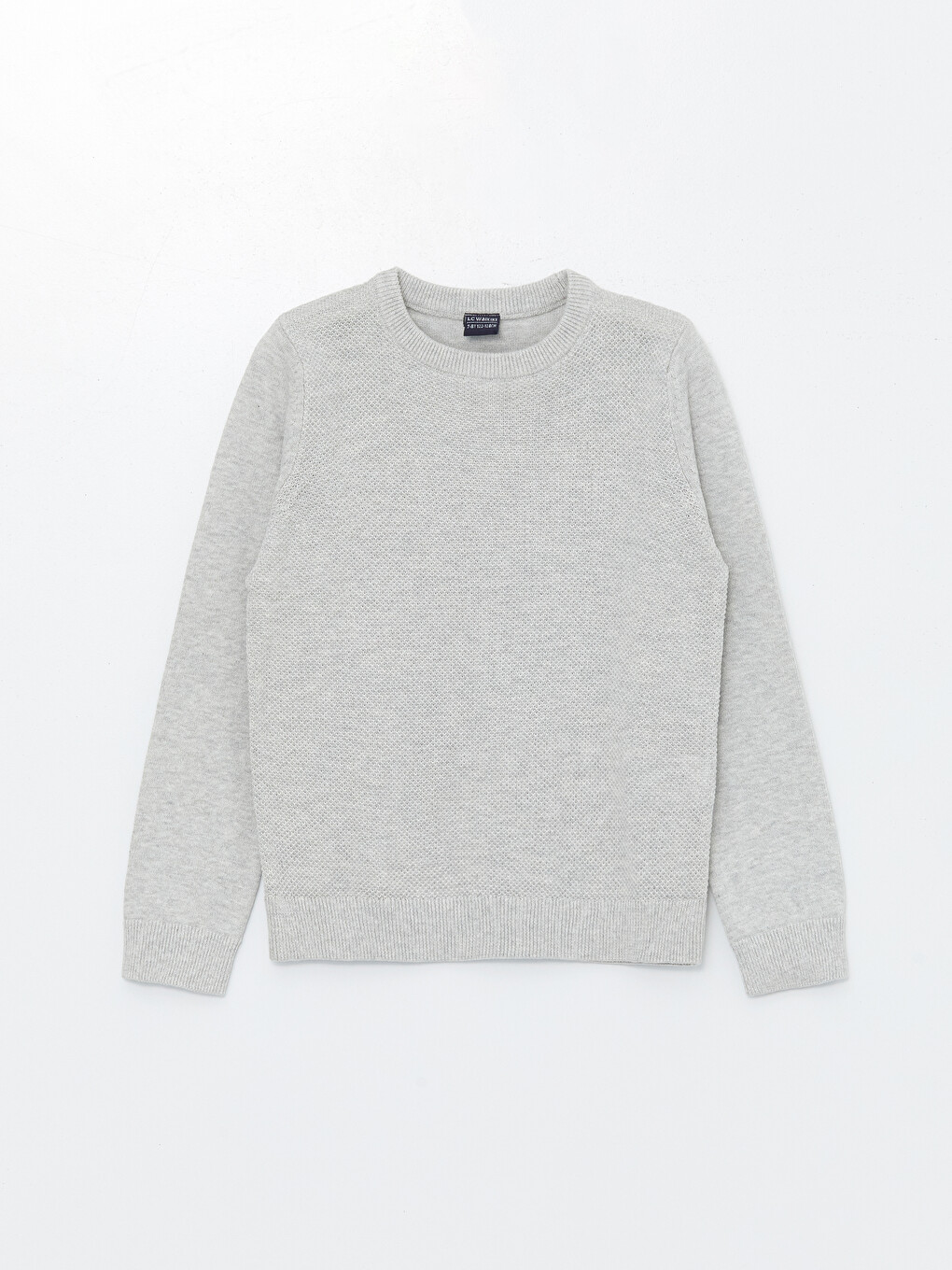 Crew Neck Long Sleeve Boys' Knitwear Sweater